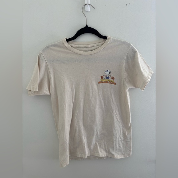 Peanuts Snoopy 100% Cotton Tropical Beach Club T-Shirt - Picture 5 of 13